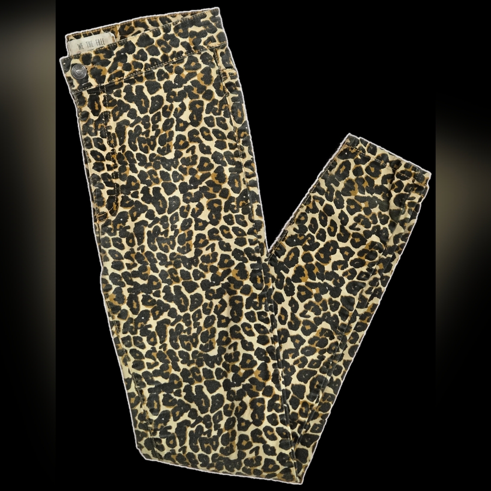 Size 25 Free People We The Free Leopard Print Skinny Jeans